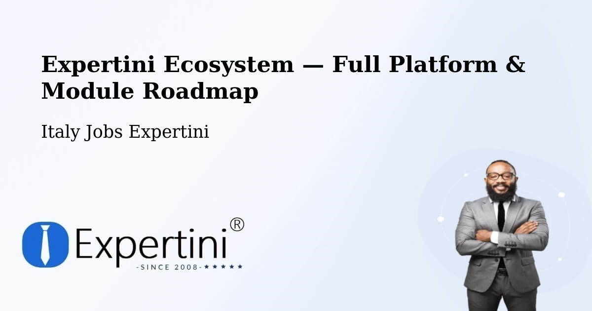 Expertini Ecosystem — Full Platform & Module Roadmap – Alghero