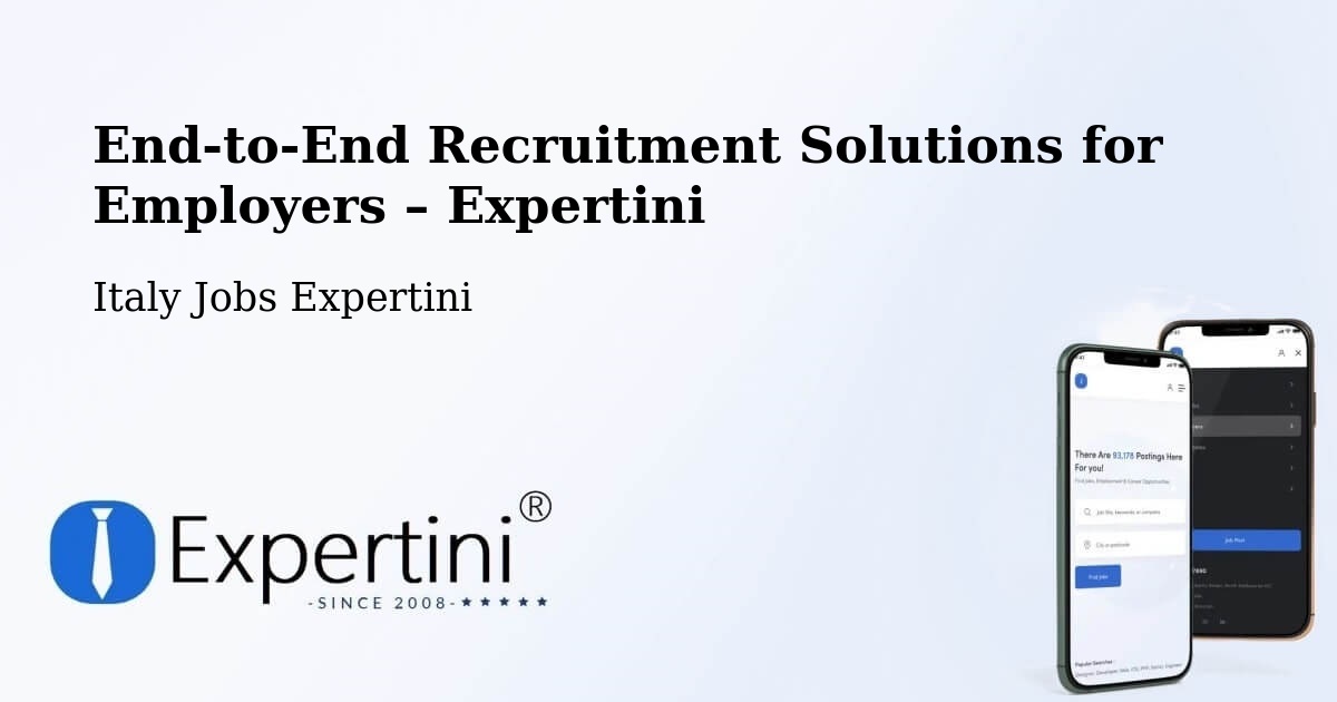 Recruitment Solutions for Employers – Alghero - Alghero, Italy Jobs Expertini